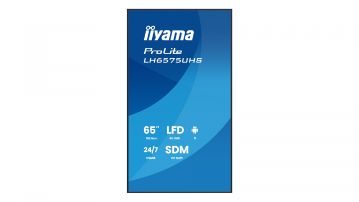 Monitor wielkoformatowy iiyama LH6575UHS-B2AG 65" 4K UHD IPS 24/7 Android 11 2