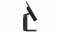 Komputer AiO Lenovo ThinkCentre M70a czarny - widok lewej strony