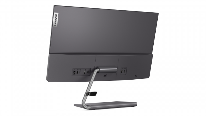 Monitor Lenovo Q24h-10 szary - widok tyłu3