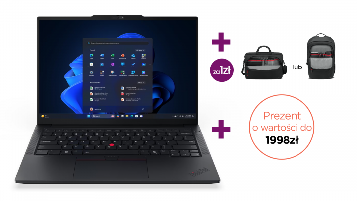 Laptop Lenovo ThinkPad E14 Gen 7 (AMD) W11P BK FPR PROMO 2K ZESTAW