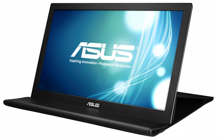 Monitor Asus MB168B - widok frontu prawej strony