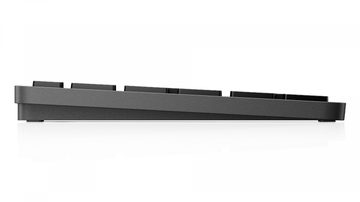 Klawiatura bezprzewodowa HP Dual-Mode 975 USB+BT - widok z boku