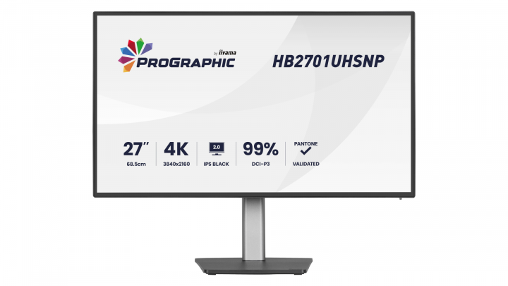 Monitor iiyama ProGraphic HB2701UHSNP-B1 4K UHD 27" IPS USB-C Dock