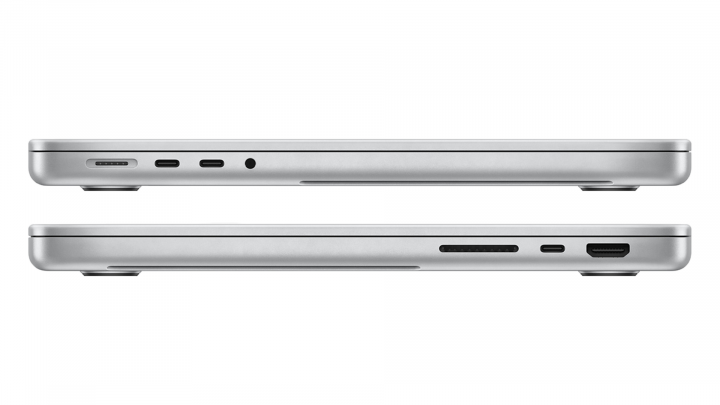 MacBook Pro 14 srebrny bok