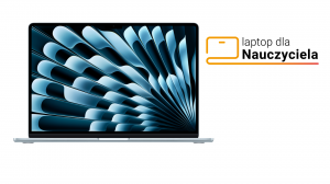 Laptop dla Nauczyciela Apple MacBook Air 15 MC7D4ZE/A M4 15,3" 24GB 512SSD Int MacOS Blękitny