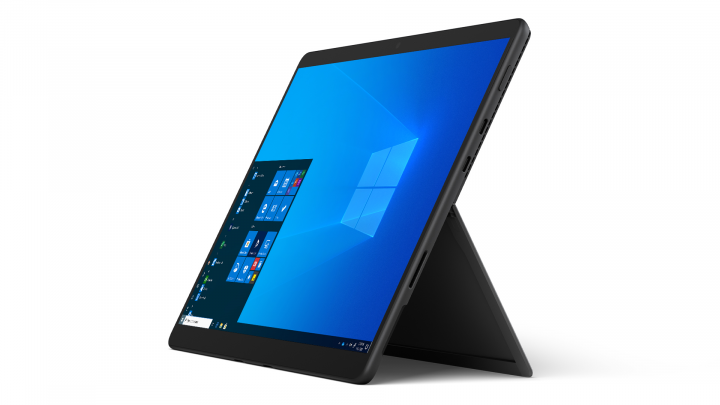 Microsoft Surface Pro 8 W10P Grafitowy - widok frontu prawej strony