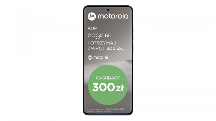 Smartfon Motorola edge 60 niebieski Cashback 2