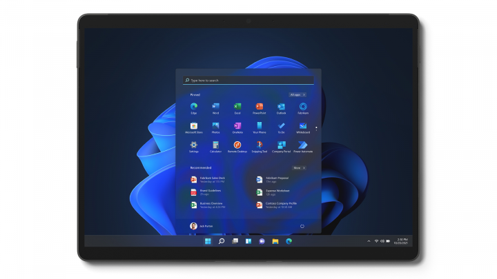 Microsoft Surface Pro 8 W11P Grafitowy - widok frontu
