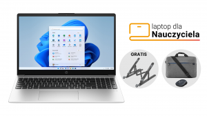 Laptop dla Nauczyciela HP 255 G10 AD1T4ET R7 7735U 15,6" FHD 16GB 512SSD W11 + GRATIS