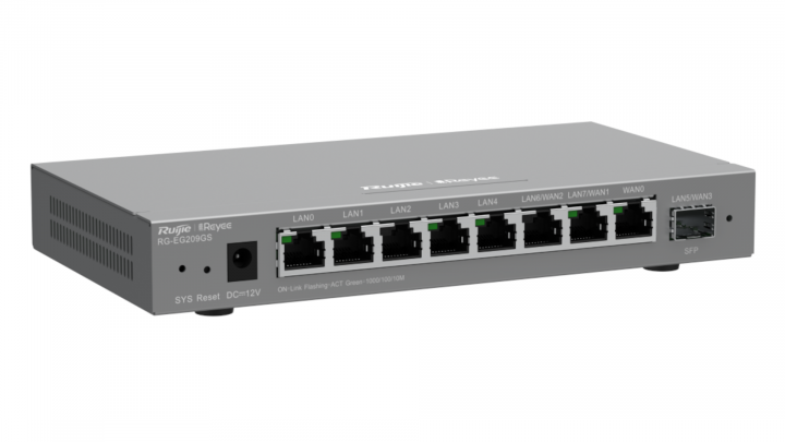 Router Ruijie Reyee RG-EG209GS 8-port GE 1x1Gb SFP 5
