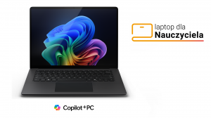 Laptop dla Nauczyciela Microsoft Surface Laptop 7 ZHQ-00034 X Elite X1E-80-100 Touch 15" 16GB 512SSD Adreno W11Pro Grafitowy