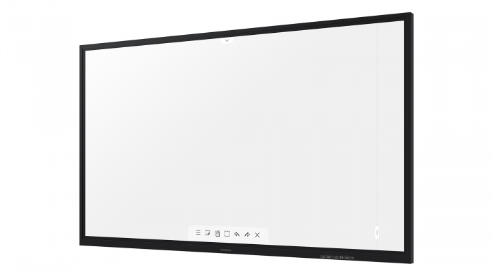 Interaktywny flipchart Samsung FLIP 3 WM85A LH85WMAWLGCXEN - widok frontu prawej strony