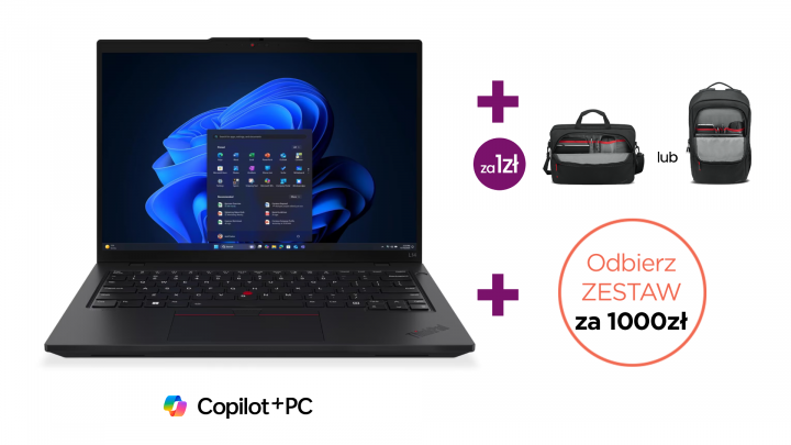 Laptop Lenovo ThinkPad L14 Gen 6 (AMD) Copilot Zestaw 1K PROMO