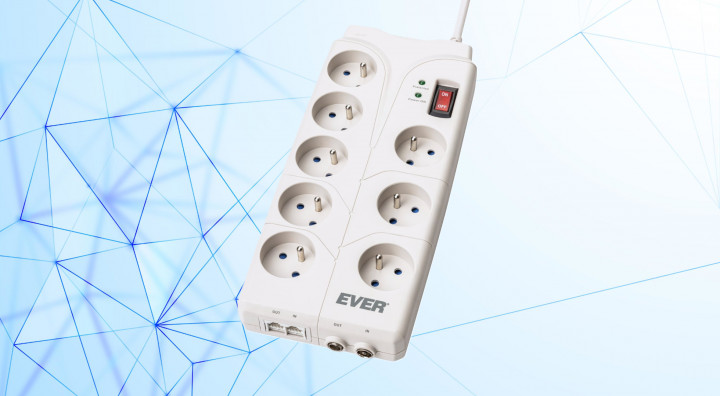 Listwa antyprzepięciowa EVER Home 2m TLZ05-HOM0190000 front
