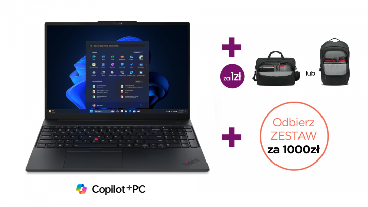 Laptop Lenovo ThinkPad E16 Gen 3 (Intel) FPR BK W11P Zestaw 1K PROMO