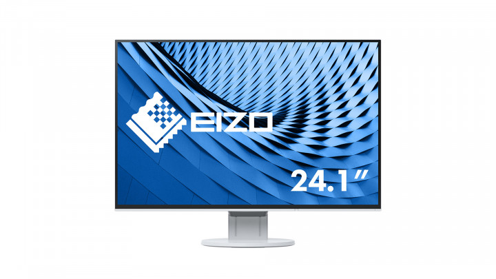 Monitor EIZO FlexScan EV2456 biały - widok frontu