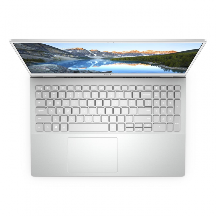 Laptop Dell Inspiron 5501 srebrny - widok z góry