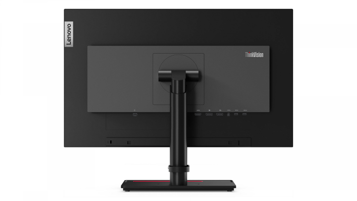 Monitor Lenovo ThinkVision P24q-20 czarny - widok z tyłu