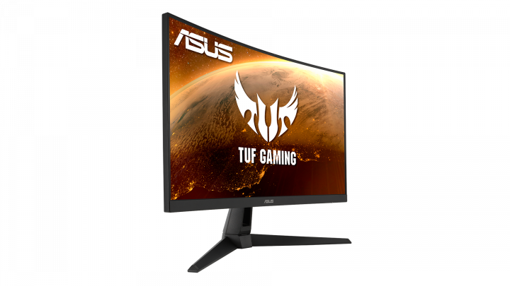 Monitor Asus VG27WQ1B czarny - widok frontu lewej strony