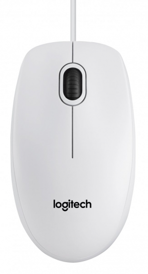 Mysz przewodowa Logitech B100 optyczna biała 910-003360