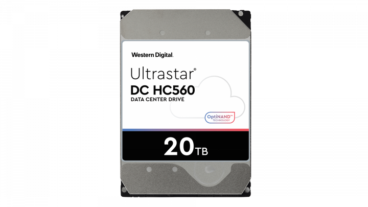 Dysk HDD Western Digital Ultrastar DC HC560 20TB 3,5 - widok frontu