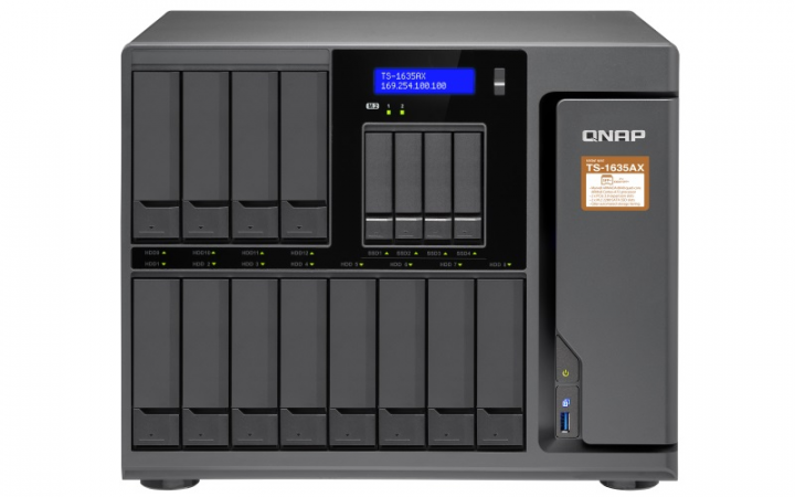 Serwer NAS QNAP TS-1635AX - widok frontu