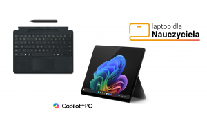 Laptop dla Nauczyciela Microsoft Surface Pro 11 EP2-20216 Ultra 7 266V Touch 13" OLED 120Hz 16GB 512SSD Int W11Pro Grafitowy + Etui z klawiaturą i rysikiem