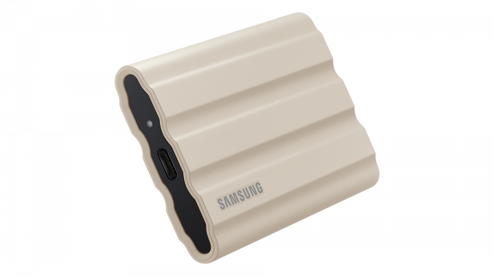 Samsung T7 Shield 1000GB USB 3.2 IP65 Beżowy - MU-PE1T0K/EU - widok lewej strony2