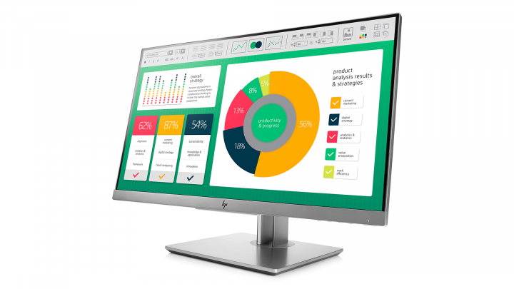 Monitor HP E223 1FH45AA EliteDisplay - widok frontu prawej strony