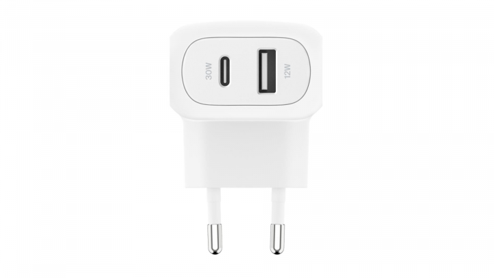 Ładowarka sieciowa Belkin USB-C 30W USB-A 42W kątowa biała - WCB009vfWH 2