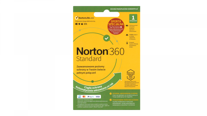 NORTON 360 Standard 1 licencja na 1 rok