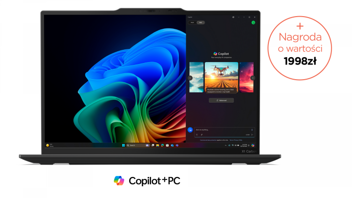 Laptop Lenovo ThinkPad X1 Carbon Gen 13 Aura Edition W11P Eclipse Black (White BK) Copilot PROMO 2K