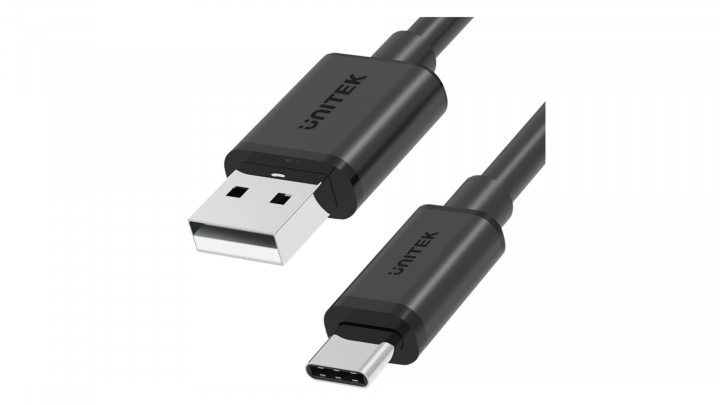 Kabel UNITEK USB-A - USB-C krótki 25cm Y-C480BK