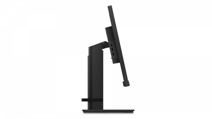 Monitor Lenovo ThinkVision T23i czarny - widok lewej strony