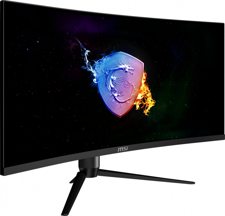Monitor MSI Optix MAG342CQRV - widok frontu lewej strony