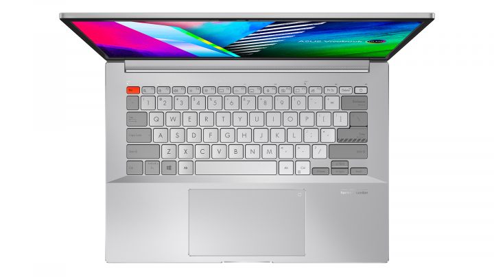 VivoBook Pro 14X OLED N7400PC Cool Silver - widok klawiatury