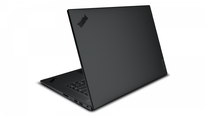 Mobilna stacja robocza Lenovo ThinkPad P1 G5 W11P czarny- widok z tyłu lewej strony
