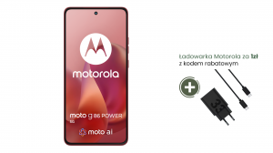 Smartfon Motorola moto g86 Power 5G PB8X0035PL Dimensity 7300 6,67'' 120Hz 12GB 256GB 5G DS And15 czerwony