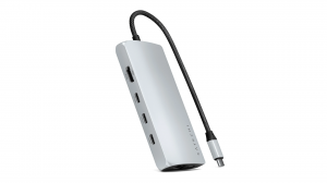 Adapter Satechi USB-C Multiport Adapter 8K srebrny - ST-P8KES