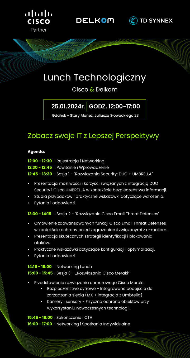 Cisco Lunch Technologiczny - formularz v1