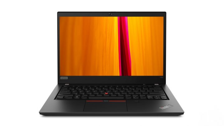 Laptop Lenovo ThinkPad T495 czarny - widok frontu