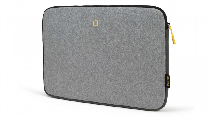 Etui do laptopa DICOTA Skin FLOW 156 D31746 szaro-żółte - przód prawa strona