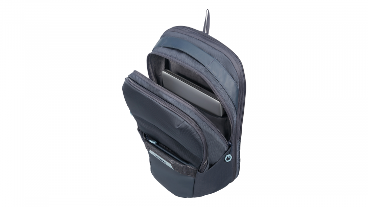 Plecak do laptopa Samsonite Hexa-Packs 156 CO5-21-003 szaro-niebieski - otwarty