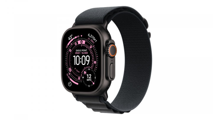 Smartwatch Apple Watch Ultra 3 GPS + Cellular, koperta 49 mm z tytanu w kolorze czarnym, opaska Alpine w kolorze czarnym 2