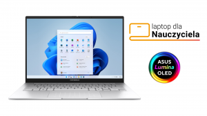 Laptop dla Nauczyciela ASUS Zenbook 14 OLED UX3405CA-PZ085W Ultra 5 225H Touch 14" 3K 120Hz 0,2ms 16GB 512SSD W11