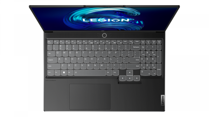 Laptop Lenovo Legion S7 16IAH7 Onyx Grey - widok klawiatury