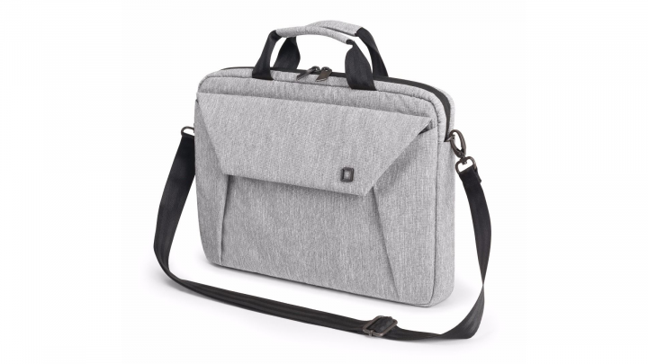 Torba do laptopa DICOTA Slim EDGE 156 D31388 szara - przód prawa strona