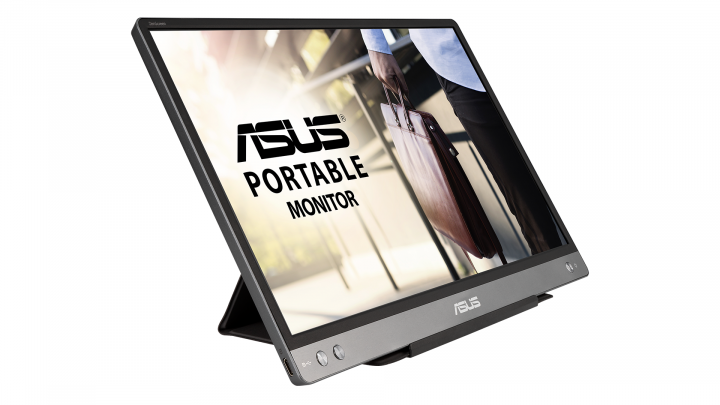 Monitor Asus MB14AC szary - widok frontu lewej strony 5