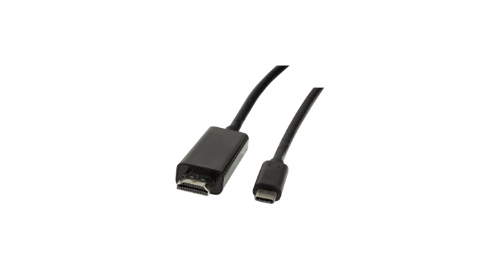 Kabel LogiLink USB-C - HDMI 1,8m UA0329 - widok frontu