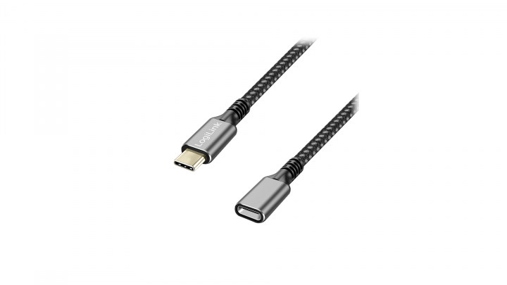 Adapter LogiLink USB 3.2 gen1 TypeC - USB-C/F 2m CUA0109